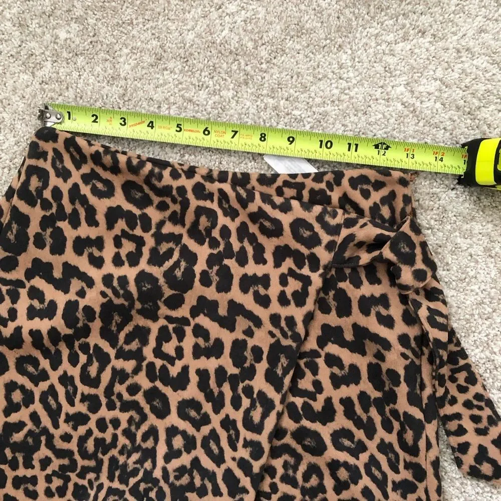 Zara leopard print cheetah short mini skort, size xs - Picture 7 of 9